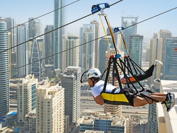Experience the Dubai Marina Zipline Adventure at XLine