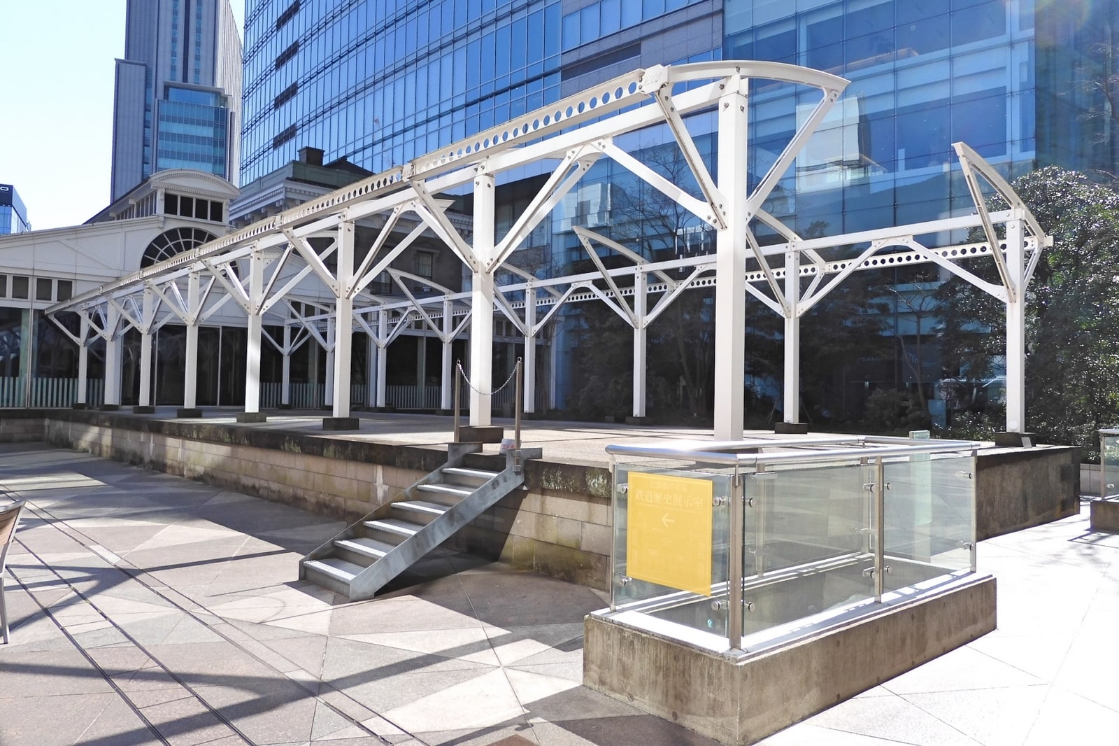 SL Square & Karasumori Shrine in Shimbashi