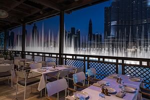 Outdoor Terrace Dining in Modern Downtown Dubai