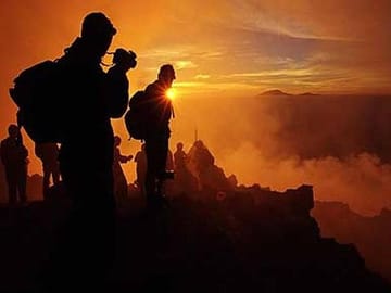 Sunrise at Merpai Volcano