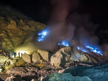 Ijen Crater Blue Fire