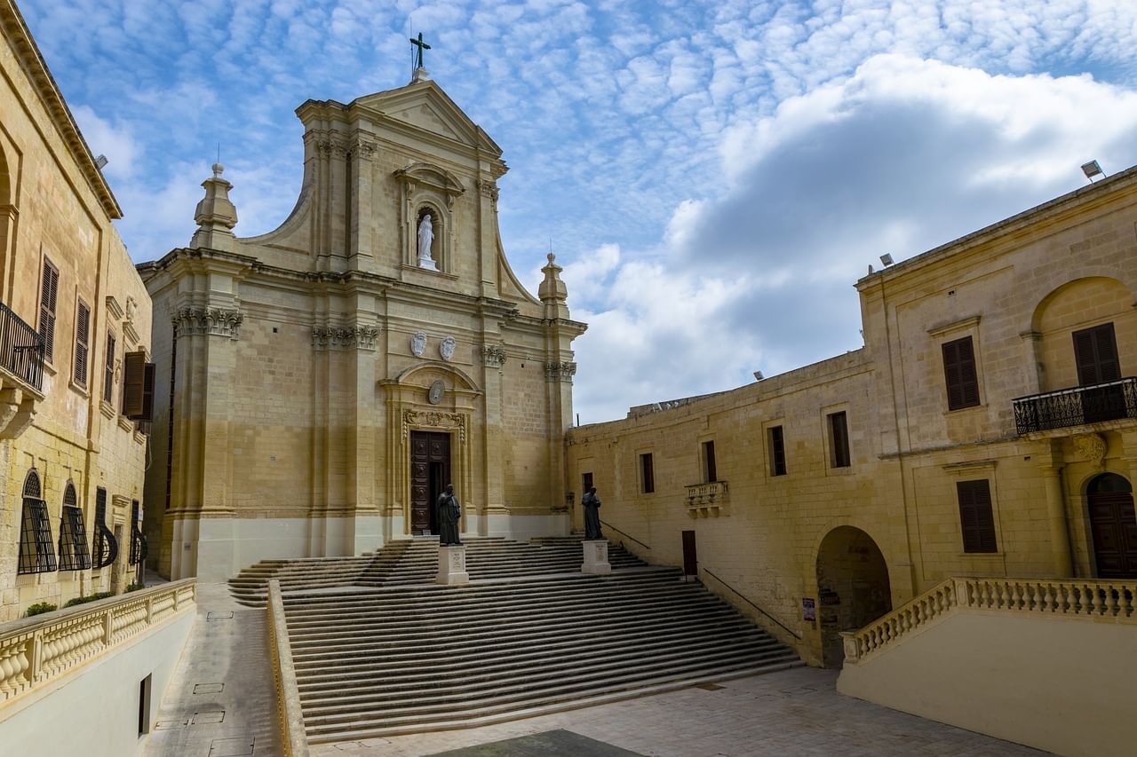 Gozo Cathedral within the Citadel in Victoria Gozo
