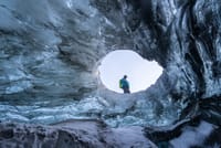 Blue Ice Cave Exploration 9