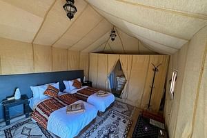 Luxury Camp in Merzouga Desert with Camel ride, Car 4WD
