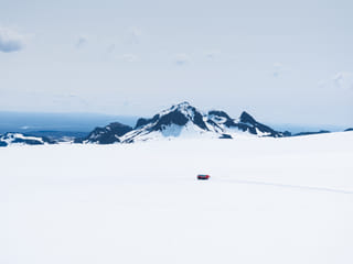 Drive in a Monster Truck on top of Langjökull Glacier