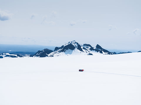 Drive in a Monster Truck on top of Langjökull Glacier