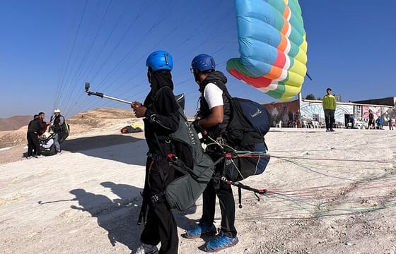 Paragliding From Marrakech In Agafay Desert With Transfers