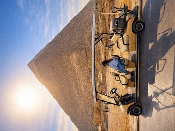 Golf Cart at Pyramids of Giza