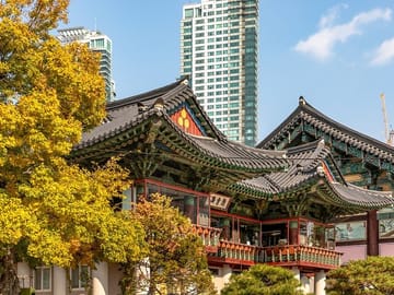 korea temple seoul Bongeunsa Temple in Gangnam