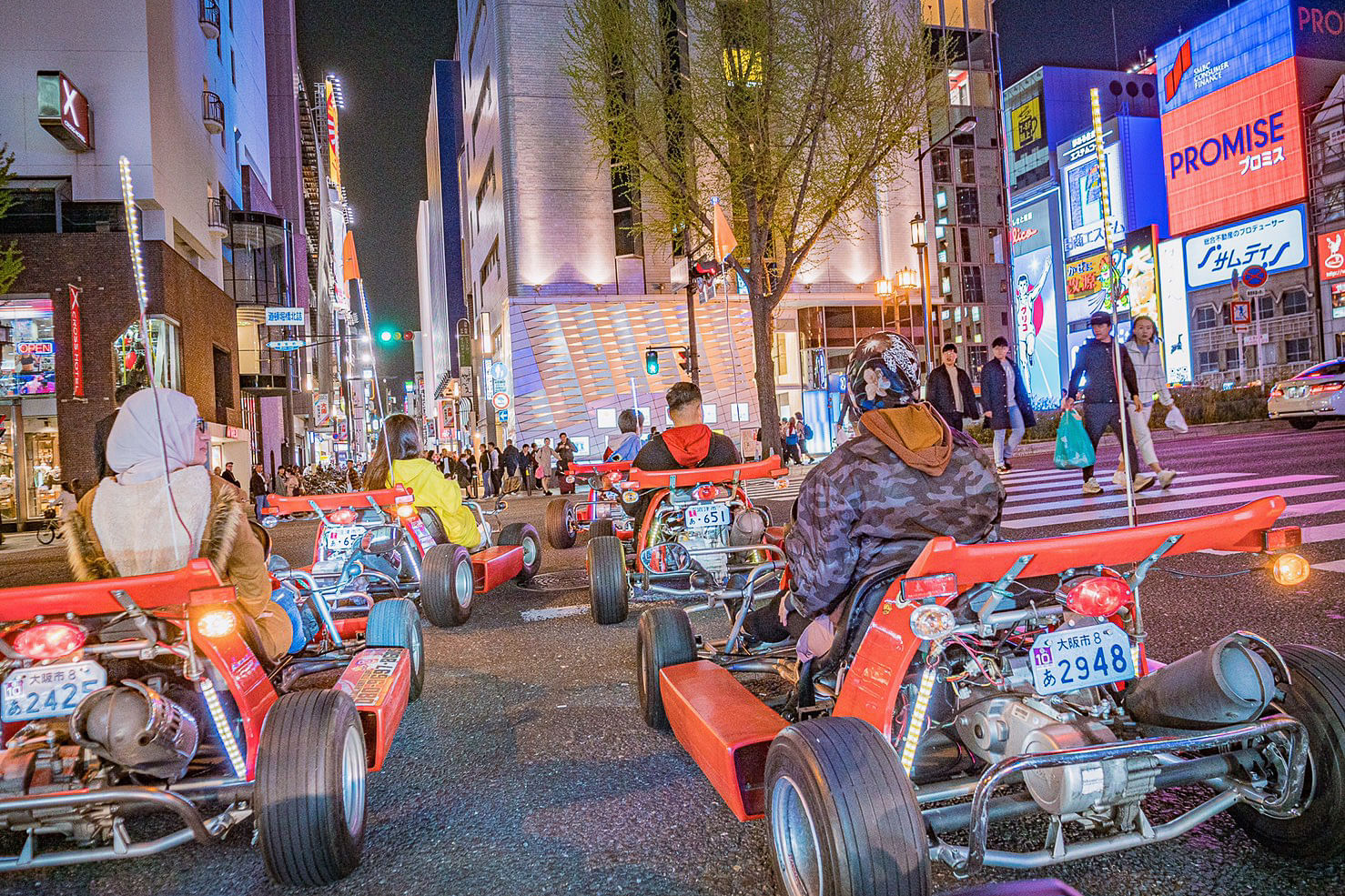 Osaka Go-Kart Rental with Local Guide from Namba (one- or two hours options)