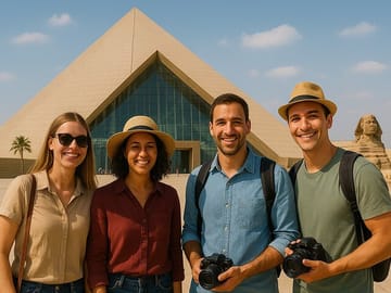 Giza Pyramids and Egyptian Museum Tour
