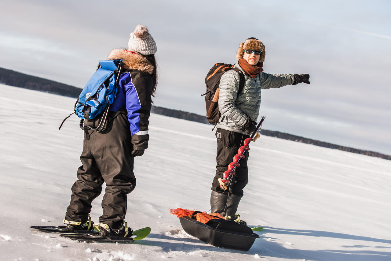 Ice Fishing Trip in Rovaniemi