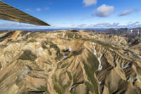 Landmannalaugar mountains from above