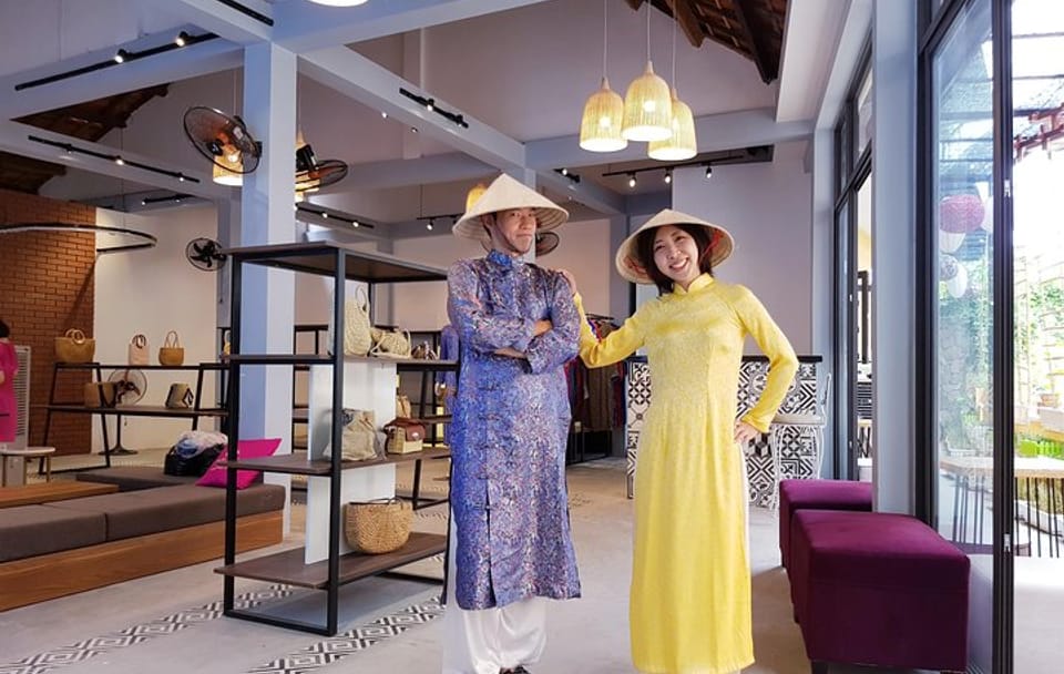 Ao Dai Rental Experience in Hoi An's Historic Streets