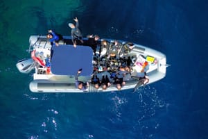 San Teodoro: dinghy tour to the Molara Pools with snorkeling and sea scooter