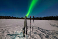 Ski Trekking under the Northern Lights in Rovaniemi
