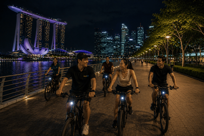 Marina Bay Night Cycling Tour
