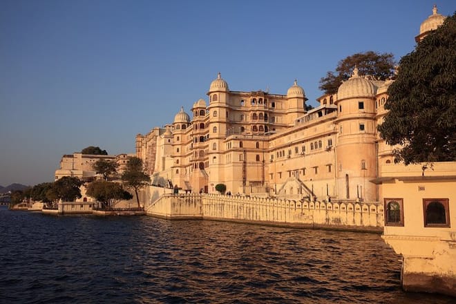 City Palace with Lake Side in Udaipur