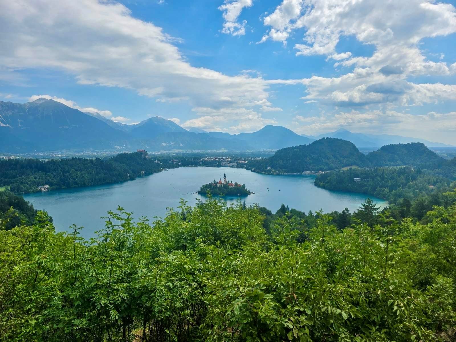 Bled as seen from Ojstrica