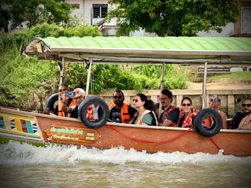 Bangkok MBK – SIAMSCAPE: Ayutthaya UNESCO Experience with Boat Ride and Tickets (Tour ends at MBK Shopping Mall)