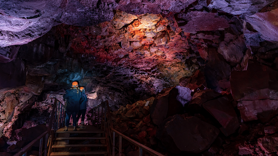 Lava tunnel or Into the Glacier — one is an hour from town, the other is a whole day