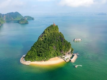 Halong Bay Full-Day Cruise with Lunch Meal, Cave ,Island & Beach