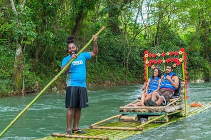 Great River Rafting with Limestone Massage & Rasta Safari Experience Combo Tour
