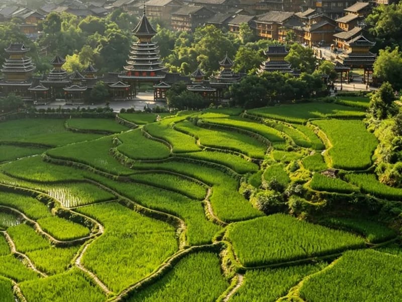 2-Day Zhaoxing Dong Village & Tang'an Terraces Tour from Liping