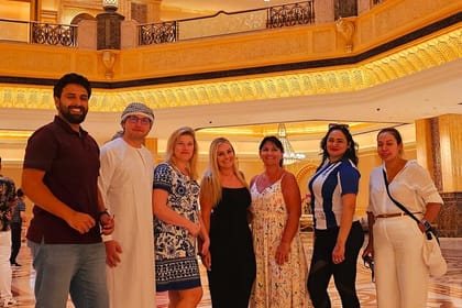 Grand Mosque Emirates Palace and BABS Temple