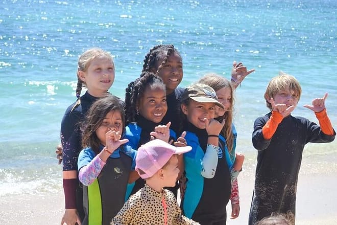 Kids also can surf