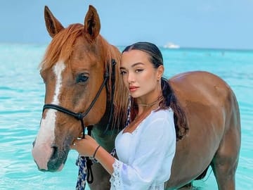Swimming with Horses on Nungwi Beach in Zanzibar