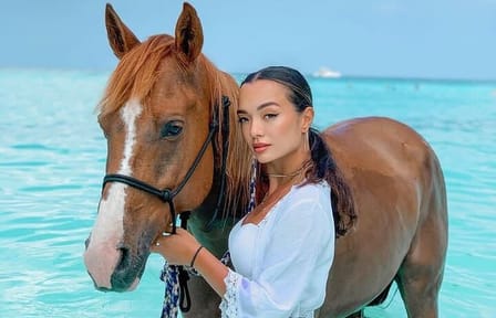 Swimming with Horses Experience on the Beach in Zanzibar