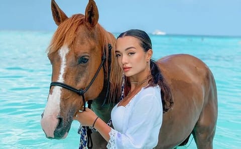 Swimming with Horses on Nungwi Beach in Zanzibar