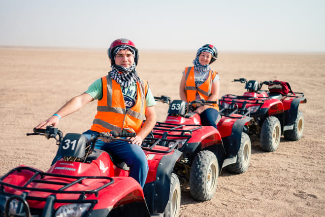 Hurghada Desert Quad Bike Safari i with Traditional Bedouin Dinner and Show photo 5