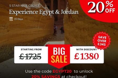 Egypt & Jordan: Nile Cruise, Petra & Red Sea Adventure with 5-Star Cruise