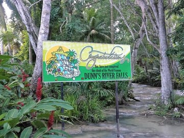 End of the hike at Dunns River Falls