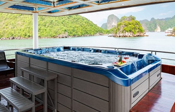 Arcady Premium Cruise Halong Bay Day Tour with Jacuzzi & Transfer