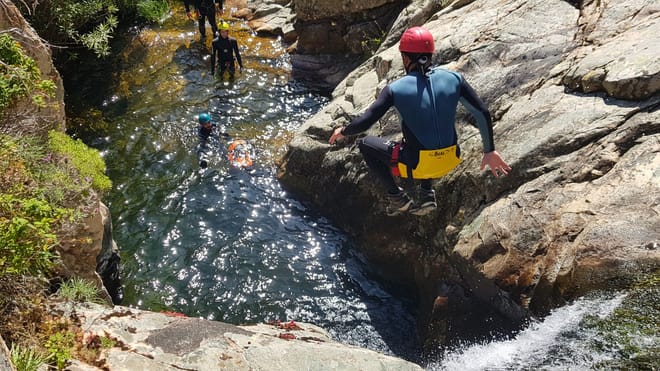 Villacidro Sardinia: canyoning at Sa Spendula