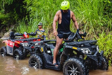 Rafting 7KM & ATV visit monkey cave and waterfall with Lunch