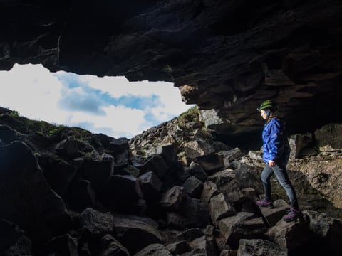 PRIVATE: Caving in Leidarendi - Lava Tunnel - Small Group , photo 2