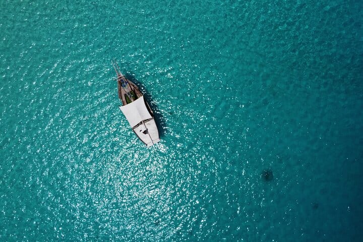 Sail across Zanzibar’s crystal-blue waters on a relaxing ocean trip, soaking in stunning views and the island’s peaceful breeze. Perfect for a serene escape on the sea.