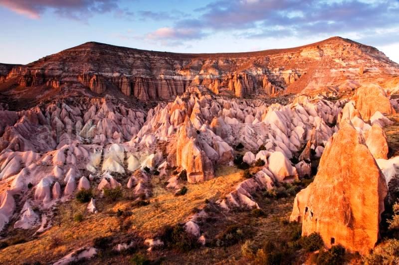 Red valley in Cappadocia