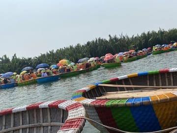 Coconut Basket Boat and Cooking Class in Cam Thanh, Hoi An