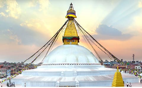 Kopan Monastery and Boudhanath Stupa Half-Day Tour in Kathmandu