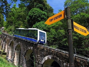 Penang hill furnicular train