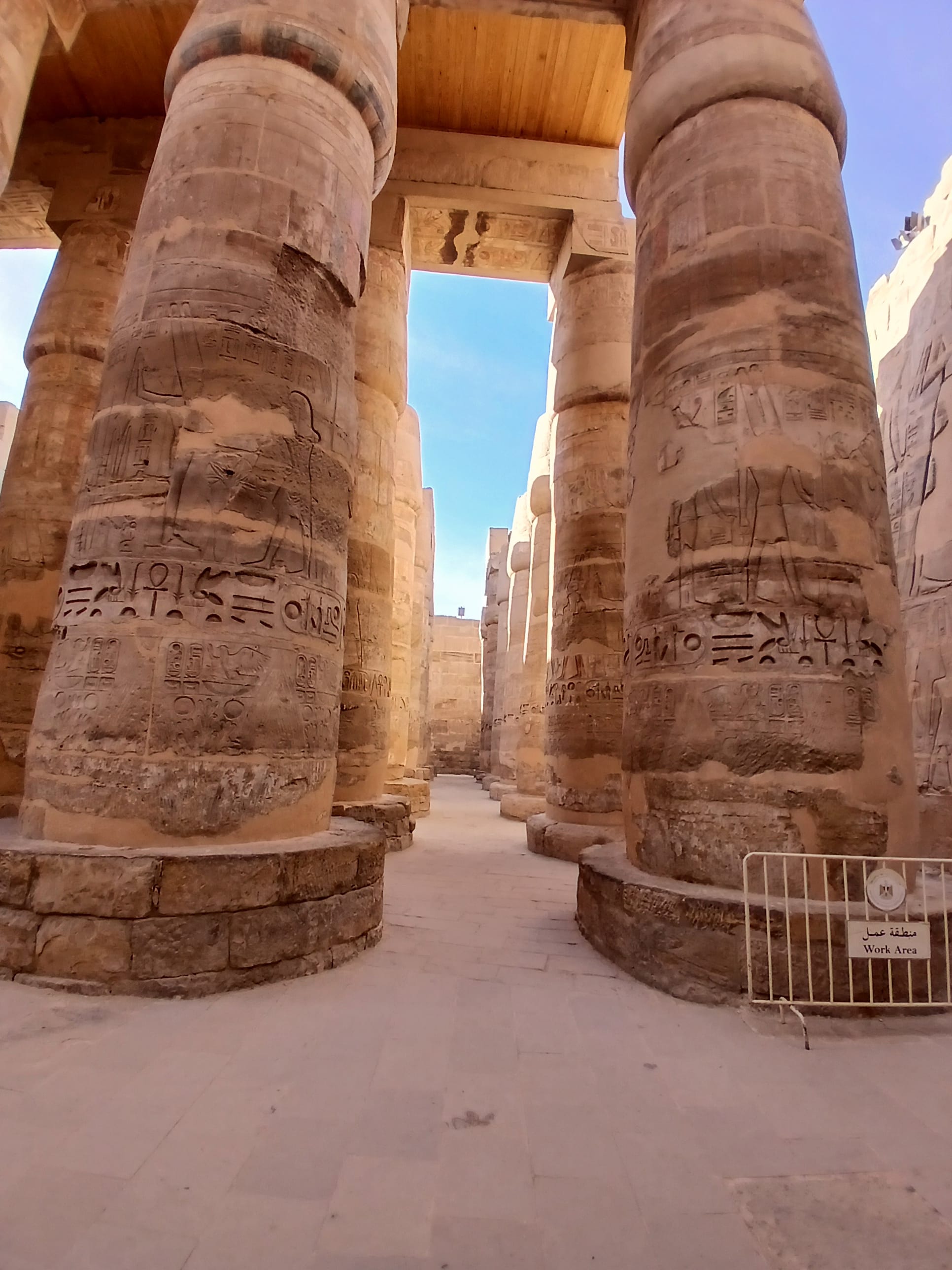 The Hypostyle Hall at Karnak Temple: Massive structures that have stood the test of time