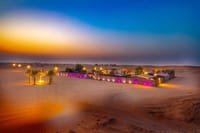 Evening view of the camp