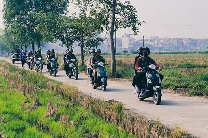 Hanoi Outskirts And Co Loa Countryside Half Day Tour by Vespa