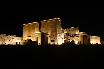 Philae Temple Night Light Show with Private Transfers in Aswan