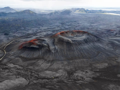 Volcanic Craters by road 208 to Landmannalaugar